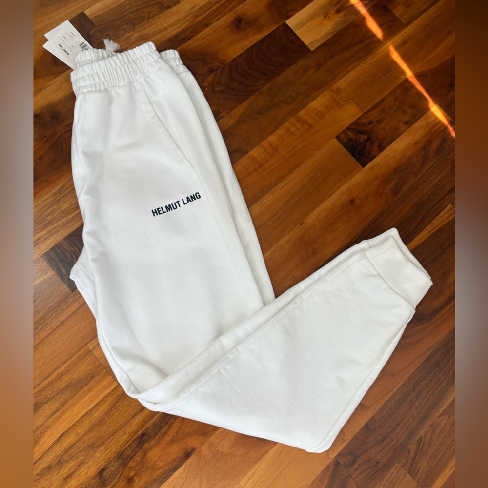 Helmut Lang Classic White joggers